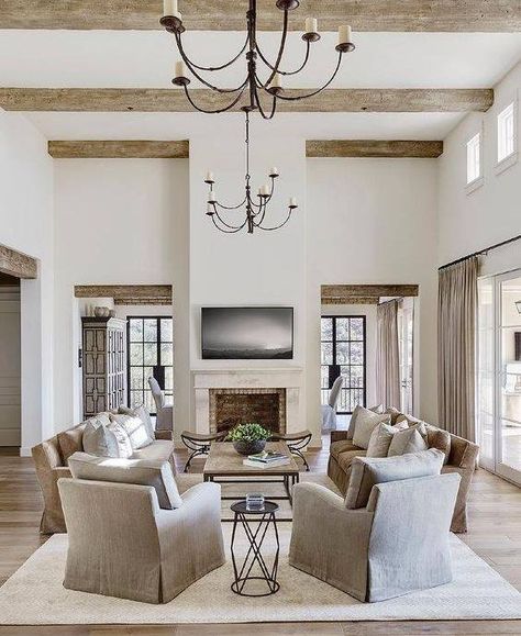 Farmhouse Living Room Decor Ideas, Rustic Farmhouse Living Room, Modern Farmhouse Living, Living Room Decor Rustic, Real Estat, Modern Farmhouse Living Room, Farmhouse Living Room, Transitional Living Rooms, Farmhouse Decor Living Room