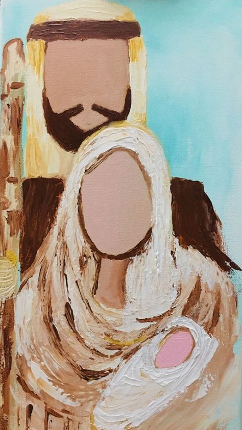 Watercolor Nativity, Diy Christmas Crafts To Sell, Simple Nativity, Nativity Painting, Scene Drawing, Handmade Christmas Crafts, Christmas Card Art, Nativity Ornaments, Jesus Painting