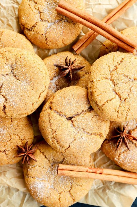 Pumpkin Pie Spice Cookies, November Cookies, Cinnamon Smell, Snickerdoodle Bars, Pumpkin Spice Cookies, Chewy Cookies, Seasonal Cooking, Thanksgiving Cookies, Get Ready For Fall