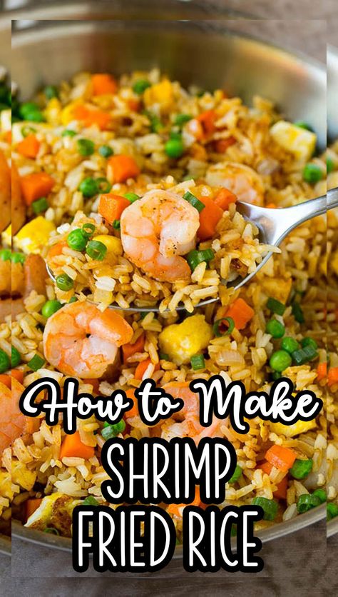 Stir Fry Rice With Shrimp, Fried Shrimp Rice Recipes, Shrimp Stir Fry With Rice, Fried Rice With Shrimp Recipes, Stir Fry Rice With Egg, Shrimp Fried Rice Recipe Easy Videos, Shrimp Egg Fried Rice, Shrimp Stir Fried Rice, Shrimp And Fried Rice Recipes