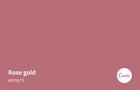 Rose Gold Meaning, Combinations and Hex Code - Canva Colors Rose Gold Wall Paint, Gold Color Hex, Rose Gold Color Palette, Canva Colors, Gold Meaning, Gold Hex, Gold Liner, Rose Gold Painting, Label Ideas