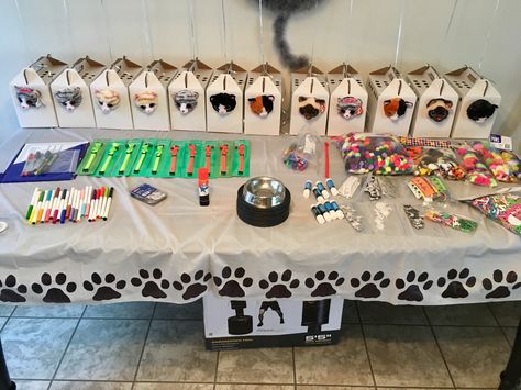 Adopt A Cat Birthday Party Ideas, Adopt A Kitten Birthday Party, Kitty Adoption Birthday Party, Adopt A Kitty Birthday Party, Adopt A Cat Birthday Party, Adopt A Pet Birthday Party Ideas, Dog And Cat Party, Adopt A Puppy Birthday Party, Paw Print Border