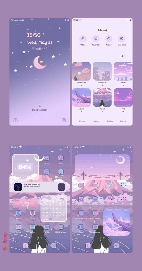 ─★ samsung aesthetic homescreen ⋆⁺₊✧ Cute Themes For Mobile Phone, Tablet Aesthetic Organization, Aesthetic Tablet Homescreen, Samsung Icon Aesthetic, Wallpaper For Tablet Samsung Aesthetic, Phone Layout Widgets, Homescreen Organization Android, Samsung A54 Aesthetic, Samsung Galaxy Aesthetic