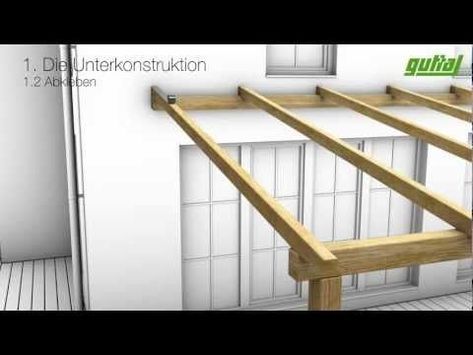 Design of a roof addition over an existing concrete patio in Bozeman, MT part 1 - YouTube Roof Addition, Wisteria Pergola, Pergola Diy, Concrete Patios, Building A Pergola, Pergola Attached To House, Pergola Design, Bozeman Mt, Pergola Canopy