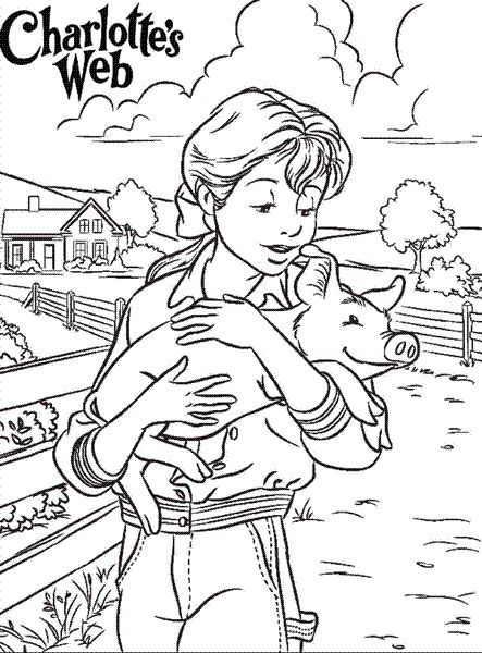 He Fills My Cup : Charlotte's Web Free Printable Coloring Pages Charlottes Web Activities, Charlotte's Web Book, Charlotte Web, Charlotte’s Web, Web Activity, Charlotte's Web, Web Colors, Novel Study, Gifted Education