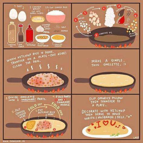 Omelette Japanese Cooking, Think Food, Japan Food, Asian Cooking, Omelet, Food Illustrations, Asian Food, How To Cook, Diy Food