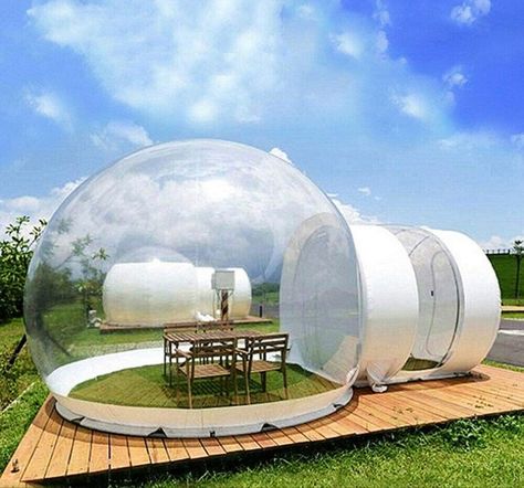 Clear Dome Tent Commercial Camping Cabin Bubble Tent with Air Blower for Adults Backyard Party Festivals Stargazing Outdoor, Single Tunnel : Sports & Outdoors Camping Backyard Party, Dome Greenhouse, Camping Cabin, Clear Tent, Family Backyard, Tent Material, Bubble House, Bubble Tent, Backyard Camping