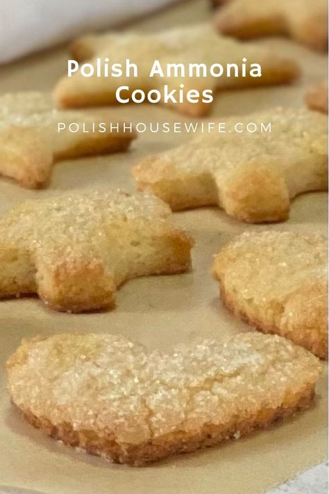 Ammonia Cookies - Polish Housewife Ammonia Cookies, Polish Cake, Polish Cookies, Polish Dishes, Polish Desserts, German Cookies, Polish Food, Czech Recipes, Pastry Blender