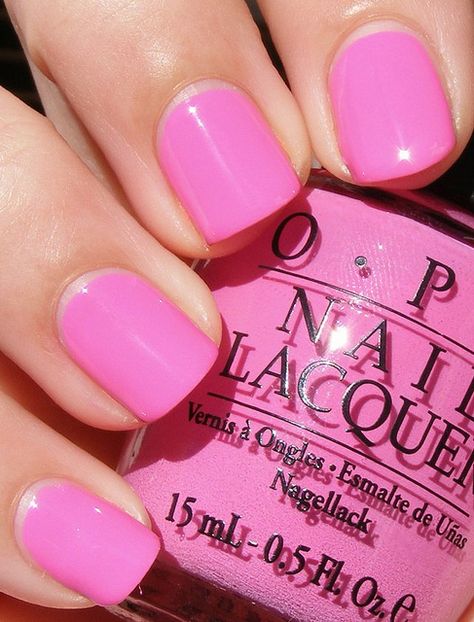 OPI Shorts Story. Such a Barbie pink. I think I might love this Opi Shorts Story, Neat Nails, Opi Nail Colors, Fingernail Polish, Gel Nail Colors, Pink Nail Polish, Nails Polish, Opi Nail Polish, Polish Colors