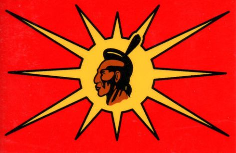 The “warrior flag” was painted by Mohawk artist Louis Hall in the 1970s. Hall was born in Quebec on January 15, 1918. His writings include the Warrior Handbook which calls on all First Nations to band together and assert sovereign rights. Mohawk Warrior, Native Tattoos, Flag Coloring Pages, Native American Peoples, Native American Tribes, Animal Companions, Native Art, Aboriginal Art, Native American Art