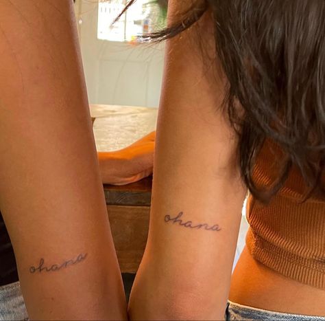 Matching Hawaii Tattoos, Ohana Family Tattoo, Ohana Means Family Tattoo, Ohana Tattoo Ideas Families, Hawaii Tattoo For Women, Hawaii Tattoo Ideas, Family Tattoo Ideas For Women, Small Family Tattoos, Ohana Tattoos