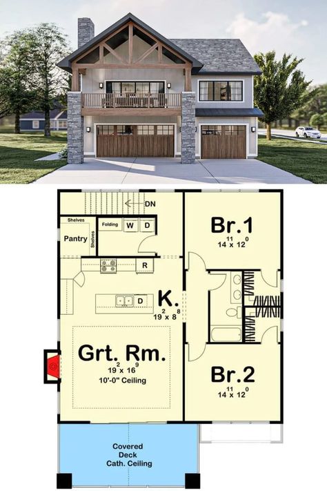 2 Bedroom Over Garage Apartment, Apartments Above Garage, Bedrooms Above Garage Layout, Garages With Apartments Above, 3 Bedroom Garage Apartment Floor Plans, Garage With 2 Bedroom Apartment Above, 2 Bedroom Carriage House Plans, Shop With Apartment Above, Drive Under Garage House Plans