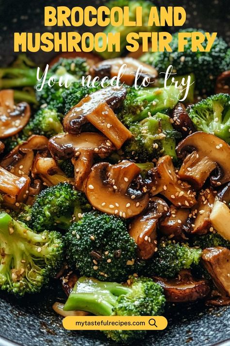 Looking for a fresh, veggie-packed meal? This broccoli and mushroom stir fry delivers bold flavors with a healthy twist. It’s the perfect side dish or a quick, meatless main course that’s both satisfying and nutritious! Recipes With Broccoli And Mushrooms, Mushroom Broccoli Stir Fry, Broccoli And Mushrooms Recipes, Mushroom Broccoli Recipes, Mushroom And Broccoli Recipes, Broccoli Mushroom Recipes, Broccoli And Mushroom Recipes, Broccoli And Mushroom Stir Fry, Broccoli Mushroom Stir Fry