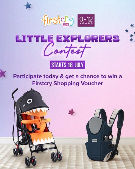 Firstcry India is organising a contest in which you can also take part rules for this contest are given as follows 💞One entry is allowed for one person 💞Open for Indian citizens only 💞You have to put a picture of your Baby using any baby gear from Firstcry. 💞Start date is today and competition will last till 21 July Rules to enter : 👉🏻You have to like the contest post 👉🏻Use my personalised code and share a screenshot on your story of your purchase 👉🏻Follow Firstcry India and like their ... Pram Stroller, Baby Gear, Pictures Of You, Your Story, Cute Pictures, Coding, In This Moment, Canning