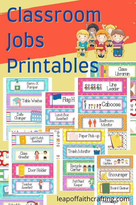 Preschool Classroom Chore Chart, Student Chores Classroom, Daycare Classroom Jobs, Classroom Chore Chart Class Jobs, Daycare Helper Chart, Kindergarten Classroom Jobs Chart, Job Helper Chart For Preschool, Classroom Chores Class Jobs, Kindergarten Jobs Chart Classroom Helpers