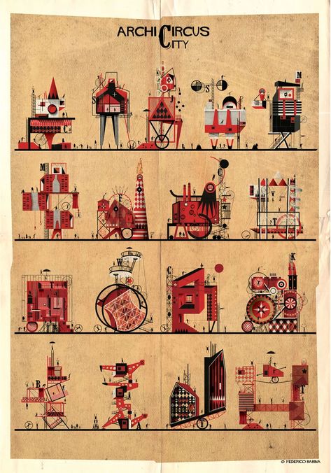 Federico Babina, Theater Architecture, Circus Acts, Circus Show, Section Drawing, Architecture Design Sketch, Architecture Collage, Symbols Of Freedom, Fantasy House