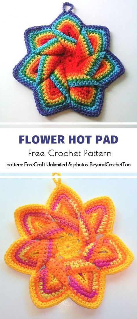 Crochet Swirl Hot Pad, Crochet Spiral Hot Pad, Flower Hot Pad Crochet Pattern, Crochet Japanese Flower Hot Pad, Pinwheel Crochet Pattern Free, Crochet Potholders Free Patterns Hot Pads, Crochet Hot Mats Free Pattern, Crochet Flower Hot Pad, Crochet Flower Hot Pads Free Pattern