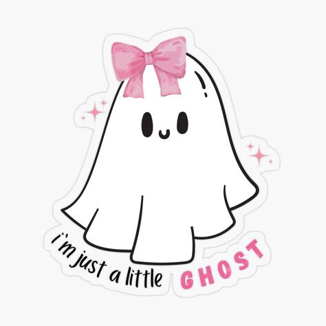 Get my art printed on awesome products. Support me at Redbubble #RBandME: https://www.redbubble.com/i/sticker/I-m-Just-little-Ghost-Cute-Ghost-Sticker-Coquette-Ghost-Ghost-Girly-With-A-bow-Bows-Coquette-Aesthetic-Girly-Very-Cutesy-Fall-Fall-Girly-Aesthetic-Halloween-Fall-Decor-by-BiaaArchive/164635874.O9UDB?asc=u Ghost Cute, Bows Coquette, Ghost Ghost, Aesthetic Girly, Little Ghost, Girly Aesthetic, Aesthetic Halloween, Halloween Fall, Halloween Stickers