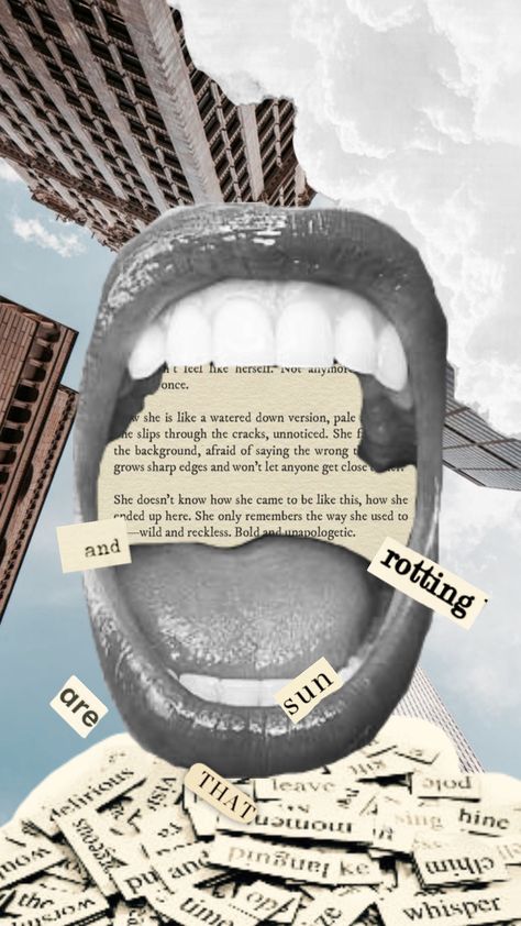 eating poetry #words #wordswordswords #eatingpoetry #poetry Slam Poetry Aesthetic, Eating Poetry, Poetry Layout, Poetry Event, Collage Poetry, Poetry Night, Text Collage, Poetry Posters, Elegant Words