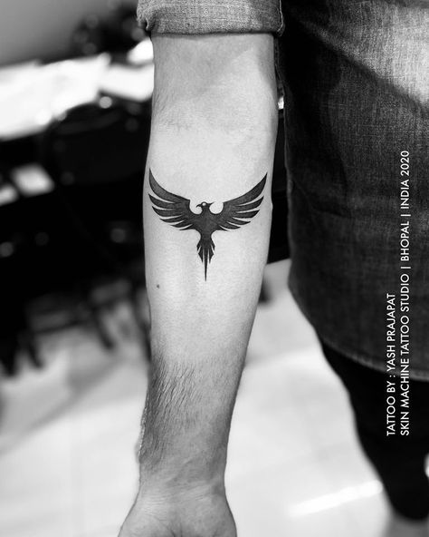 Phoenix Hand Tattoo, Forearm Phoenix Tattoo For Men, Hand Tattoo Men, Phoenix Tattoo Men, Phoenix Tattoo For Men, Tattoo Male, Band Tattoos For Men, Small Phoenix Tattoos, Phoenix Bird Tattoos