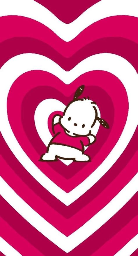 Sanrio Heart Wallpaper, Ear Bear Wallpaper Iphone, I Phone Wallpaper Aesthetic, Bear Wallpaper Iphone, Hello Kitty And Friends Kuromi, Walpaper Hello Kitty, Hello Kitty Backgrounds, Hello Kitty Art, Hello Kitty Cartoon