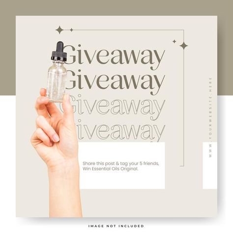 Minimalist beige giveaway instagram post... | Premium Vector #Freepik #vector #gift #social-media #instagram #beauty Giveaway Creative Post, Social Media Giveaway Post Design, Giveaway Social Media Design, Instagram Giveaway Posts Design, Social Media Sale Post, Giveaway Creative Ads, Giveaway Design Ideas, Giveaway Social Media Post, Giveaway Image Instagram Ideas