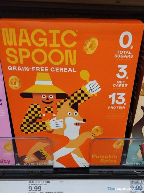 This shouldn’t be confused with Magic Spoon’s previous pumpkin flavor — Pumpkin Chai. (Spotted by Amanda Y at Target.) If you’re out shopping and see new products, snap a picture of them, and send them in via an email (theimpulsivebuy@gmail.com) with where you found them and “Spotted” in the subject line. Also, if you want […] The post PUMPKINUNDATION 2023: Magic Spoon Pumpkin Spice Grain-Free Cereal appeared first on The Impulsive Buy. Magic Spoon, Types Of Cereal, Pumpkin Chai, Granola Cereal, Pumpkin Flavor, Food Reviews, Junk Food, News Blog, Grain Free