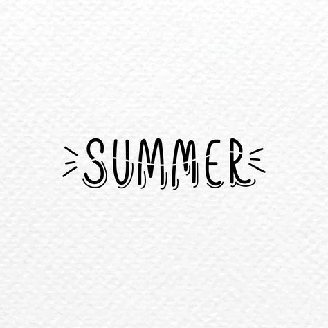 Summer typography on a white background vector | free image by rawpixel.com Summer Text Words, Summer Logo Ideas, Summer In Cursive, Summer Logo Design, Summer Word Art, Full Alphabet Fonts, Summer Fonts, Cookie Sayings, Summer Lettering