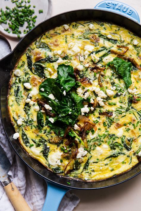 Frittata Recipes Baked, Kale Frittata, Vegetable Frittata Recipes, Onion Frittata, Baked Frittata, Breakfast Frittata, Vegetable Frittata, The Modern Proper, Modern Proper