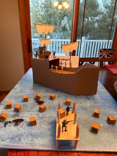 Boston Tea Party Project, History Fair Projects, Elementary History, Boston Tea Party, Cc Cycle 3, Book Reports, 4 Grade, Boston Tea, Party Projects