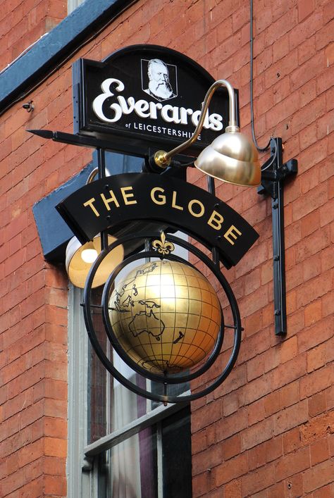 English Pub Sign - The Globe - Leicester | Jeff Keenan | Flickr Pub Signage, Pub Logo, English Logo, Logo Signage, Uk Pub, English Pub, 3d Signs, Pub Signs, Leicester