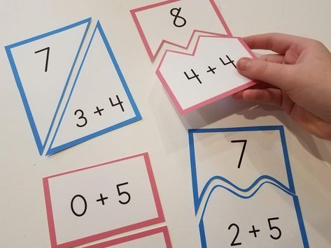 Addition Crafts For First Grade, Addition Activities Kindergarten, Addition Math Facts, Math Centers For Kindergarten, Addition Math Centers, Easy Math Activities, Centers For Kindergarten, Math Tubs, Addition Activities