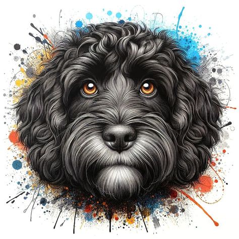 Black Cockapoo, Running Of The Bulls, Animal Action, Dog Pen, Expressive Eyes, Support Dog, Splash Art, Artist Palette, Gcse Art