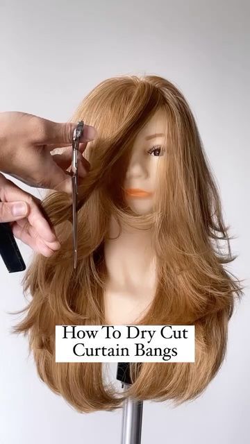 Haircut Bangs, 70’s Hair, Bangs Fringe, Bangs Tutorial, Face Framing Curtain Bangs, Long Face Hairstyles, Face Frame, Long Face, Shot Hair Styles