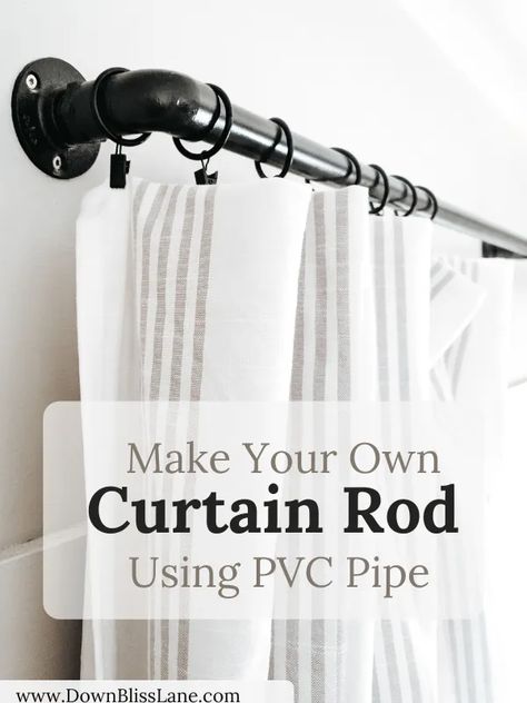 Pvc Pipe Curtain Rods, Black Pipe Curtain Rod, Pvc Outdoor Curtain Rods, Budget Curtain Rods, Diy Porch Curtain Rods, Diy Industrial Curtain Rod, Sturdy Curtain Rods, Easy Curtain Rods Diy, Sunroom Curtain Ideas Farmhouse