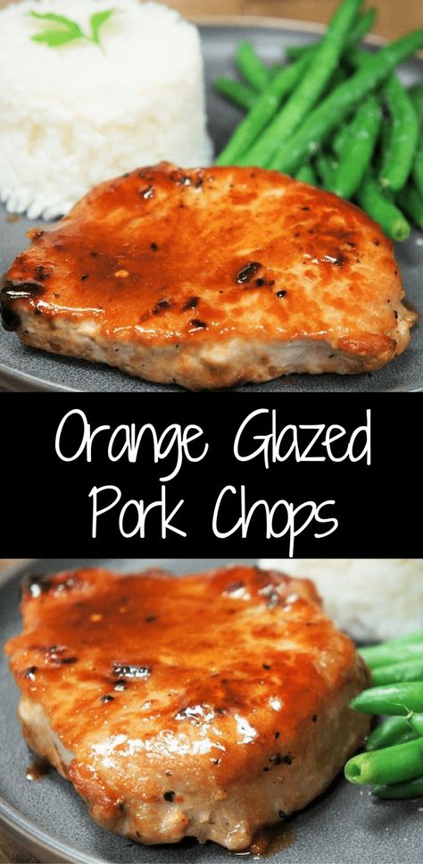 Thick Pork Chops, Glazed Pork Chops Recipes, Barbecue Pork Ribs, Pork Entrees, Pork Sauce, Honey Pork, Bbq Pork Ribs, Pork Chop Recipes Baked, Glazed Pork Chops