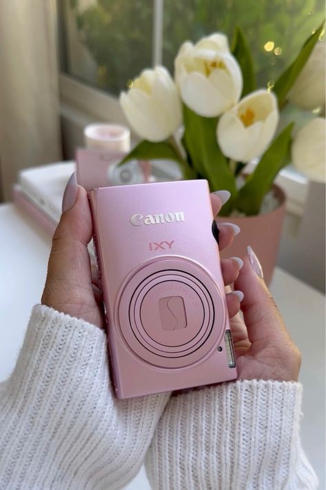 Pink Camera, Bday Gifts, Pocket Camera, Cute Camera, Canon Digital Camera, Camera Digital, Vlogging Camera, Small Camera, Retro Camera