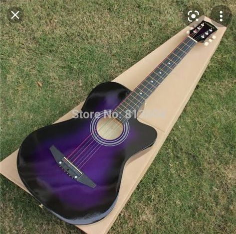 Violet Guitar, Cute Guitars, Guitarist Girl, Purple Guitar, Luna Guitars, Instruments Art, Guitar Obsession, Purple Reign, Beautiful Guitars