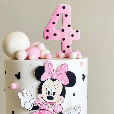 Jennifer Mastello on Instagram: "Sometimes I have an idea on a design and in my head it doesn’t seem that difficult. Then I start on it and full panic kicked in. This was me when I got to the part of hand painting Minnie Mouse. And I look back at it now and wonder why all the stress she turned out pretty cute. Stress and doubt get me all the time.  . Happy 4th birthday Amarli 😘 . . . . #minniemousecake #minniemouse #pinkminniemouse #disneycake #cake #cakedecorating #cakesofinstagram #cakestagram #cakeporn #cakedesign #cakedecorator #cakesforkids #cakesforgirls #happybirthday #birthdaycake #birthdacakes #handmade #satinice #cakepopper #handpainted #handpaintedcakes #mastellocreations" Birthday Cake Minnie Mouse Pink, Minnie Mouse Birthday Cake Ideas, Birthday Cake Minnie Mouse, Minnie Mouse Cake Design, Monster Birthday Cakes, Minnie Mouse Birthday Cake, Look Back At It, Minnie Mouse Birthday Cakes, I Have An Idea