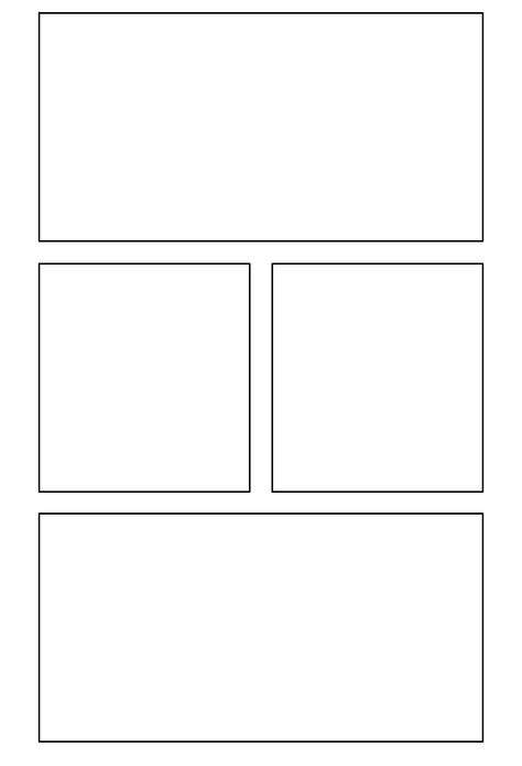 Comic Panel Template, Manga Page Template, Comic Frame Template, Comic Book Layout Templates, Manga Panels Template, Comic Drawing Base, Manga Base Comic, 3 Panel Comic Strip, Manga Ideas Story