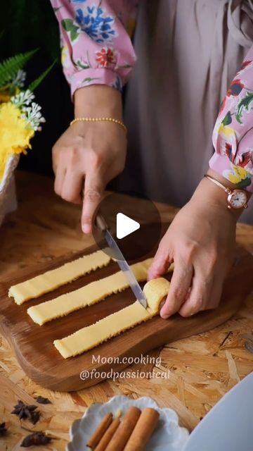 Moon Lai on Instagram: "#cny recipe #2 
Pineapple Tart / 风梨酥 
(Makes 65 cookies) 
Recipe:

Wet ingredient 
240g butter, room temperature
50g icing sugar
1 egg, room temperature

Dry ingredient: 
200g all purpose flour 
200g cake flour 
30g g cornstarch 
1/2 tsp salt

Filling ingredients: 
400g Pineapple, finely chopped or blend
3 tbsp sugar 
3 tbsp brown sugar 
1 star anise 
1 cinnamon stick

Method:
1) In a bowl add in wet ingredients, beat the mixture till fluffy. Add in the dry ingredients and mix until just well combined, then knead into soft and smooth dough. Cover and chill the dough for about 30 minutes. 

2) Meanwhile prepare the jam for filling. Add all the filling ingredients into a pot. Cook over low heat & stirring occasionally to prevent sticking to bottom. (It takes more than Pineapple Tart, The Jam, All Purpose Flour, Icing Sugar, Star Anise, Cake Flour, 1 Egg, Cookies Recipe, Corn Starch