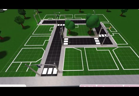 Small Plot Town Layout Bloxburg, Bloxburg City Layout Small Plot, Bloxburg Town Layout, Town Layouts, Bloxburg Town Layout Small Plot, Bloxburg Tutorial, Town Layout, Bloxburg Homes, Bloxburg City