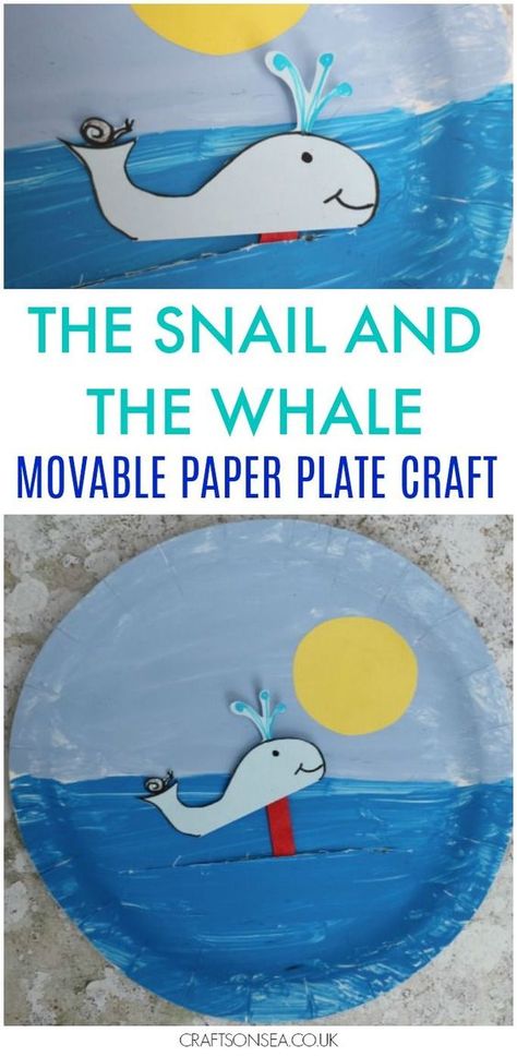 Need The Snail and the Whale crafts? This fun movable paper plate craft is perfect for kids to make alongside the book by Julia Donaldson. The Snail And The Whale, Santa Hat Crafts, Snail And The Whale, Whale Crafts, Paper Plate Craft, Paper Plate Crafts For Kids, Pom Garland, Ocean Crafts, Paper Plate Crafts