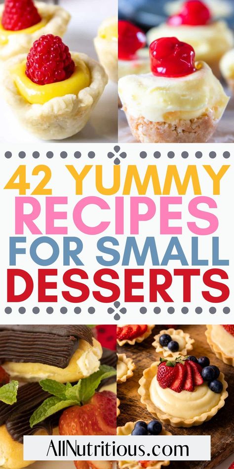 Fun Dessert Ideas, Dessert Recipes For A Crowd, Mini Dessert Easy, Mini Desert, Muffin Cups Recipes, Finger Food Desserts, Finger Desserts, Recipes For A Crowd, Sweet Appetizer