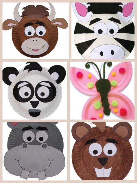 Paper Plate Art, Paper Plate Animals, Paper Plate Craft, Paper Plate Crafts For Kids, Kids Plates, Animal Crafts For Kids, Diy And Crafts Sewing, Paper Plate Crafts, Plate Crafts