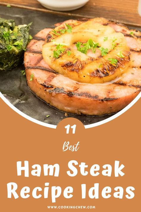 What To Do With Ham Steaks, Ham Stake Recipes, Keto Ham Steak Dinner Ideas, Ham Steak Sandwiches, Recipes Using Ham Steaks, Ham Steak Recipes Easy Skillet, What To Make With Ham Steak, Gammon Steak Recipes, Hamsteak Recipes