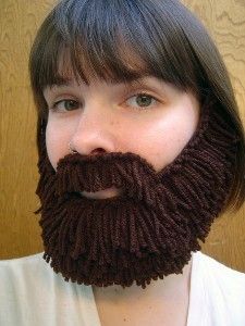 Fake Beard Diy, Felt Beard, Lumberjack Beard, Yarn Beard, Crochet Beard, Biblical Costumes, Nativity Costumes, Brown Beard, Fake Beards