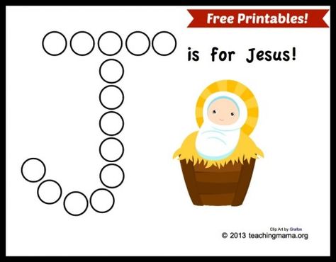 J is for Jesus (free printables) J Is For Jesus, Jesus Preschool, Letter J Activities, Letter J Crafts, Santa Elves, Jesus Crafts, J Craft, Teaching Mama, Preschool Bible