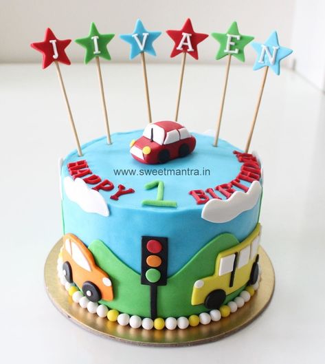 1St Birthday Cakes For Boys Homemade Eggless 3dcustom Car Theme 1st Birthday Cake For Boy At 1st Birthday Cake For Boy, 1st Birthday Cakes For Boys, Birthday Cake For Boy, Cake For Boy, Birthday Cakes For Boys, Boys First Birthday Cake, Boys 1st Birthday Cake, Cars Birthday Cake, Train Cake