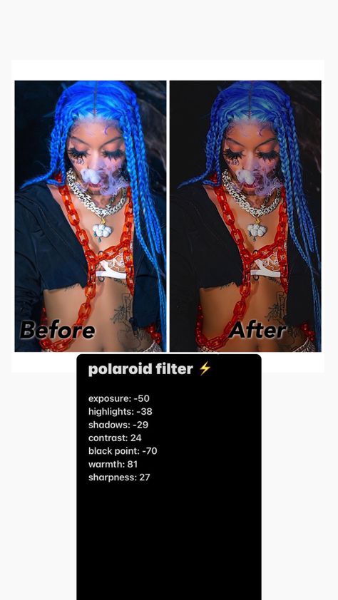 Editing Ig Photos, Photo Filter Instagram, How To Get More Ig Followers, How To Make Your Pictures Look Better Editing, Baddie Filter Camera Roll, Y2k Photo Edit Iphone, Phone Picture Editing, Better Quality Photos Edit, Cute Filters On Instagram